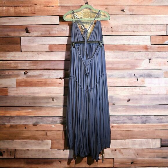 2XL Daybreak Skyline Halter Maxi Pink Lily Dress - Picture 5 of 10